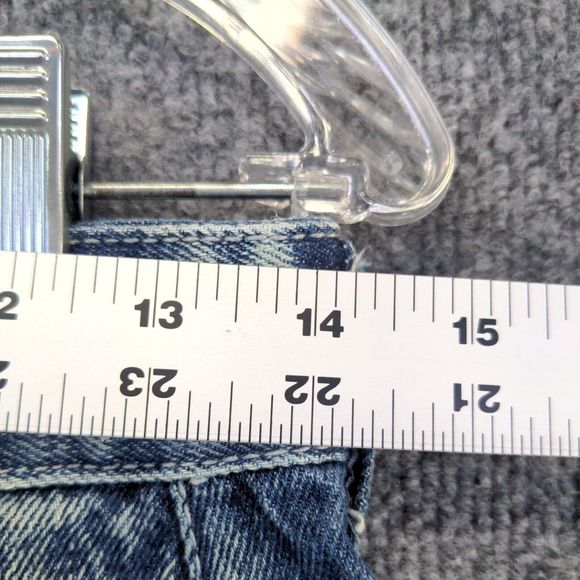 CJ Black Men's Stacked Jean Shorts Blue Size 28x12 Distressed Denim - Picture 8 of 10